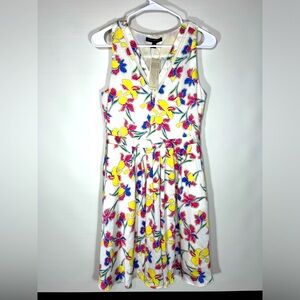 Banana Republic Ladder Lace White Floral Dress